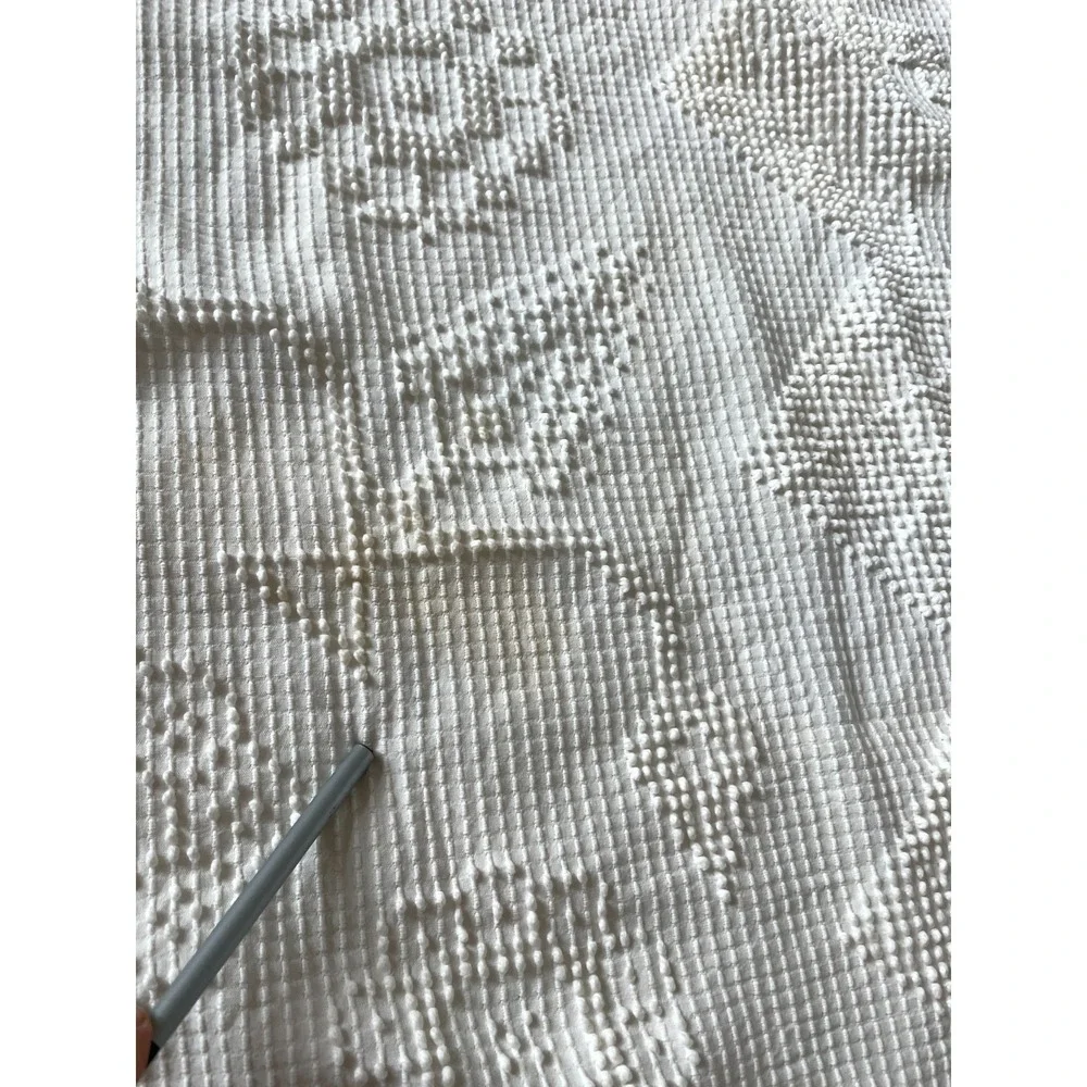 Vtg Bates George Washington's Choice Fringed Bedspread Hobnail 110